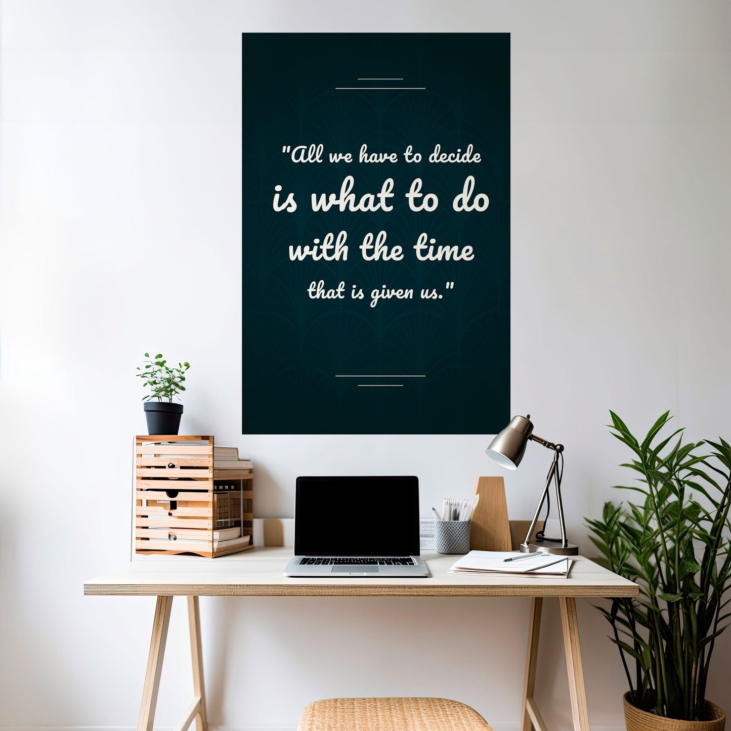 DECISIONS IN MOMENTS Peel and Stick Vertical Poster