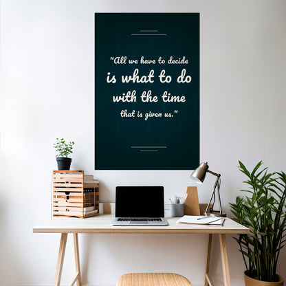 DECISIONS IN MOMENTS Peel and Stick Vertical Poster