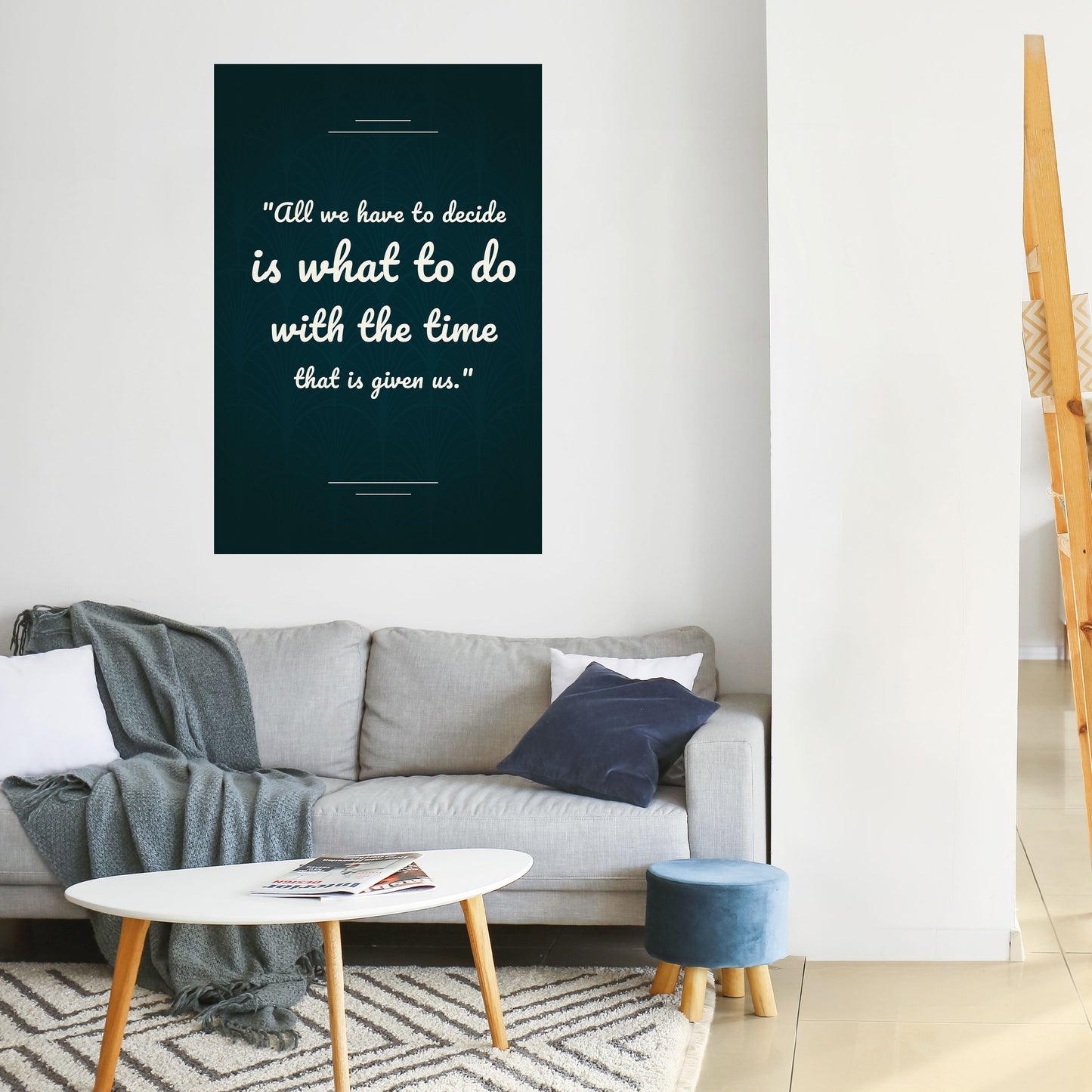 DECISIONS IN MOMENTS Peel and Stick Vertical Poster