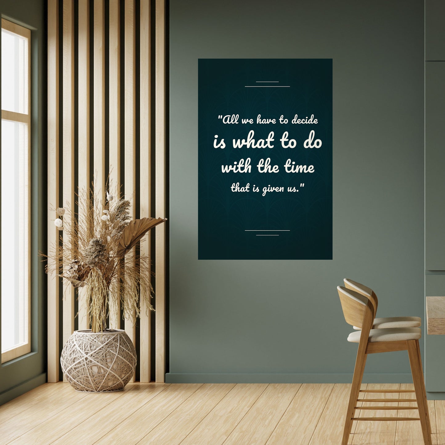 DECISIONS IN MOMENTS Peel and Stick Vertical Poster