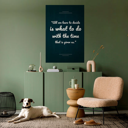 DECISIONS IN MOMENTS Peel and Stick Vertical Poster