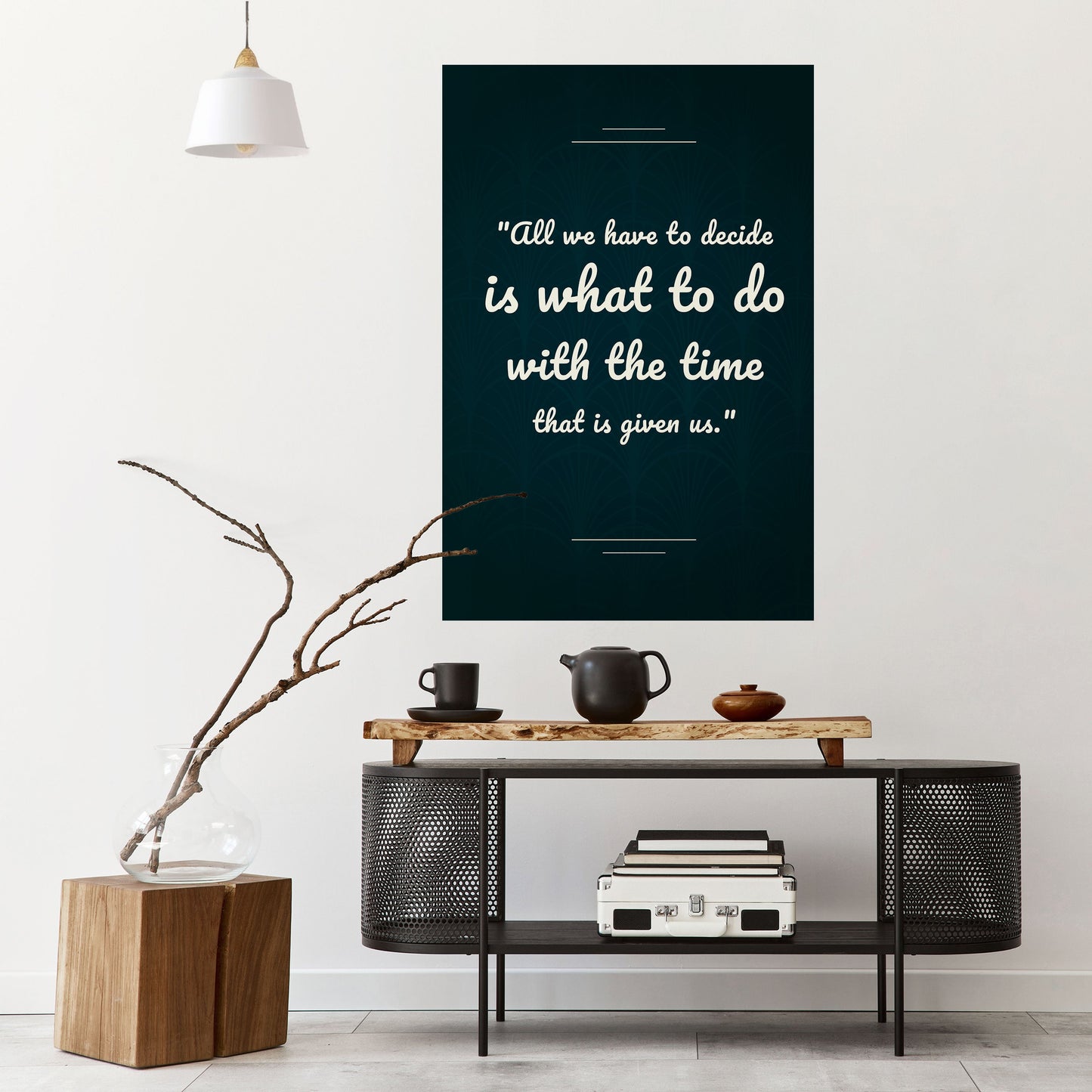 DECISIONS IN MOMENTS Peel and Stick Vertical Poster