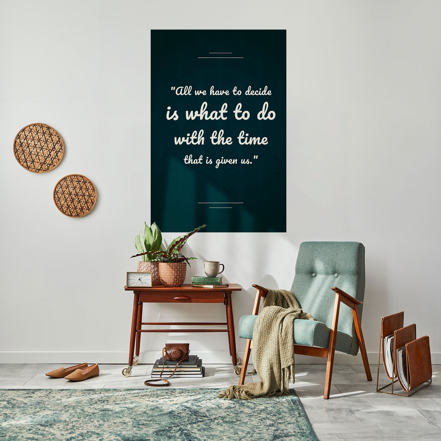 DECISIONS IN MOMENTS Peel and Stick Vertical Poster