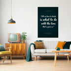 BESLUT I ÖGONBLICK Vertikal affisch med självhäftande mönster