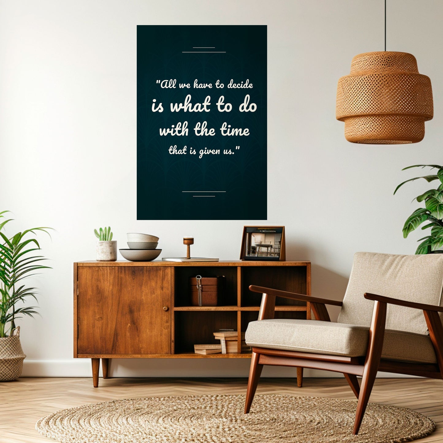 DECISIONS IN MOMENTS Peel and Stick Vertical Poster