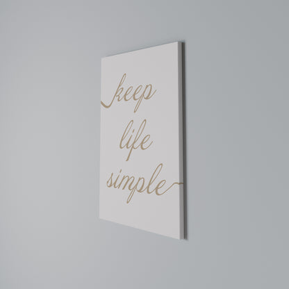 MINIMALIST MANTRA Vertical Canvas Print
