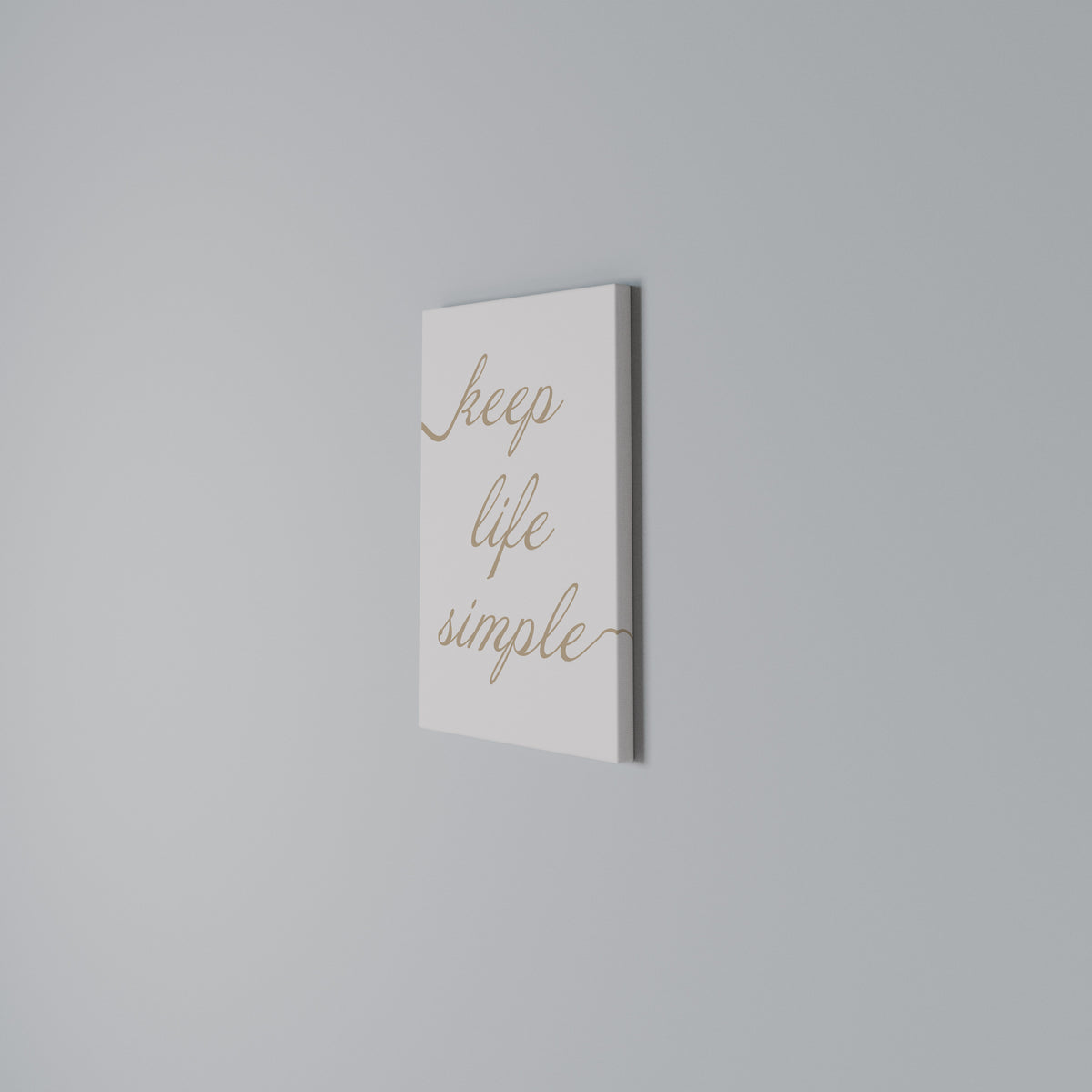 MINIMALIST MANTRA Vertical Canvas Print