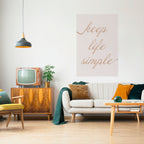 MINIMALISTISK MANTRA Vertikal Poster med självhäftande motiv