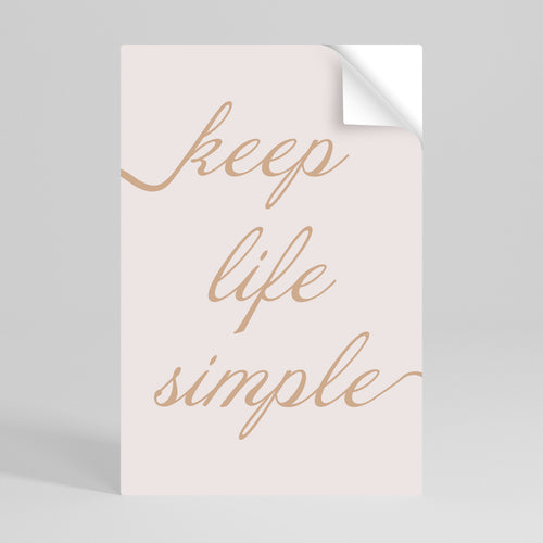 MINIMALIST MANTRA Peel and Stick Vertical Poster
