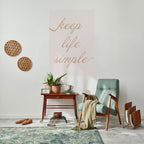 MINIMALISTISK MANTRA Vertikal Poster med självhäftande motiv