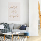 MINIMALISTISK MANTRA Vertikal Poster med självhäftande motiv