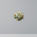 DREAMY MEADOW Rund konsthylla i svart finish