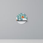 BE THE CHANGE Round Art Shelf In Black Finish