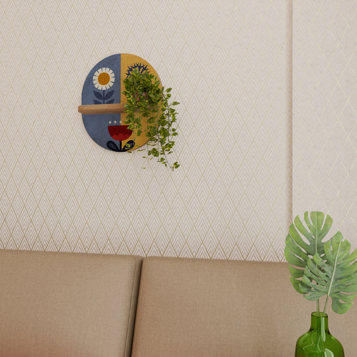 SCANDIC FLORET Dekorationshylla