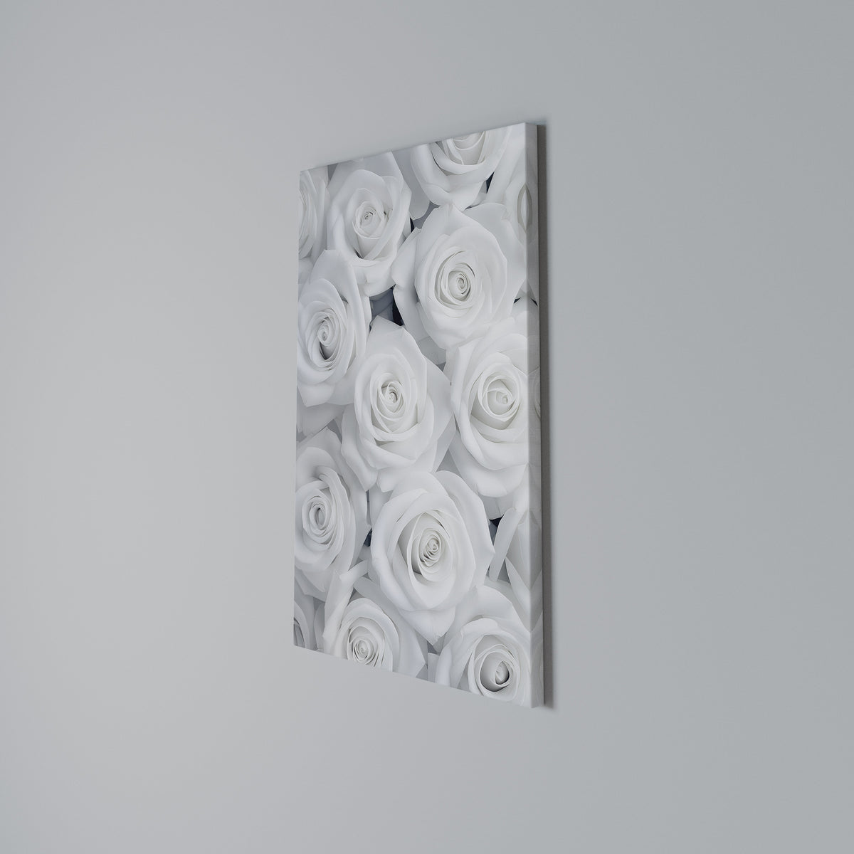 ELEGANCE IN WHITE Vertical Canvas Print