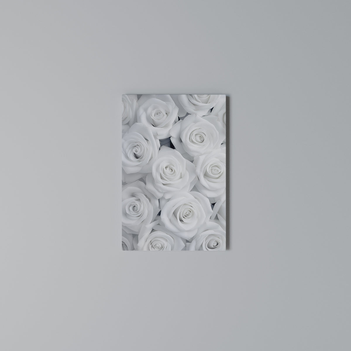 ELEGANCE IN WHITE Vertical Canvas Print