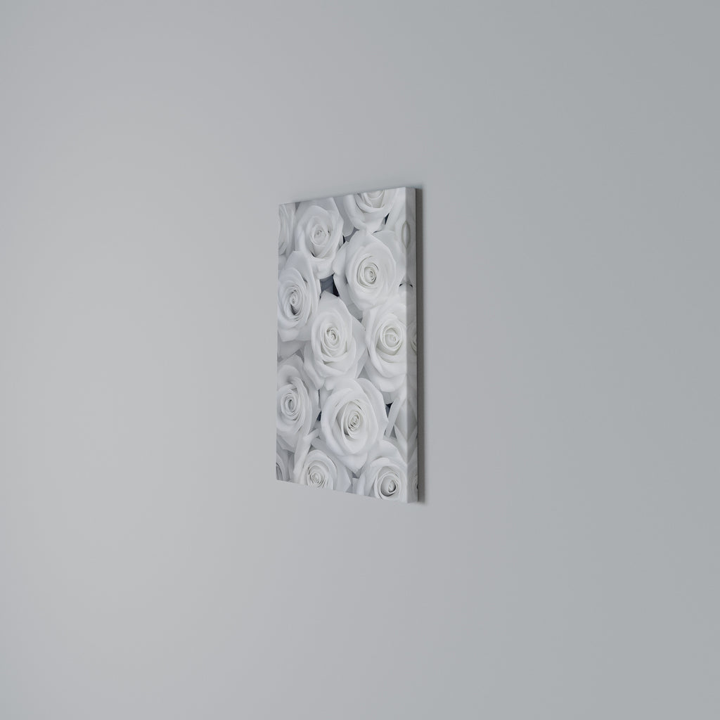 ELEGANCE IN WHITE Vertical Canvas Print