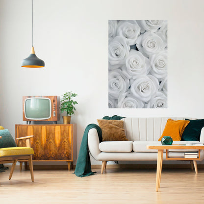 ELEGANCE IN WHITE Peel and Stick Vertical Poster