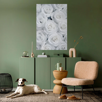 ELEGANCE IN WHITE Peel and Stick Vertical Poster