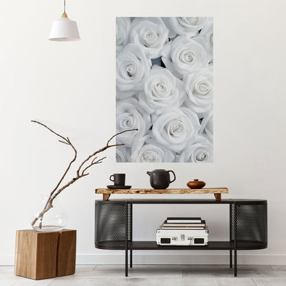 ELEGANCE IN WHITE Peel and Stick Vertical Poster