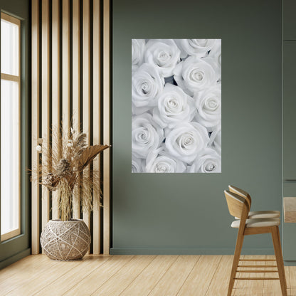 ELEGANCE IN WHITE Peel and Stick Vertical Poster