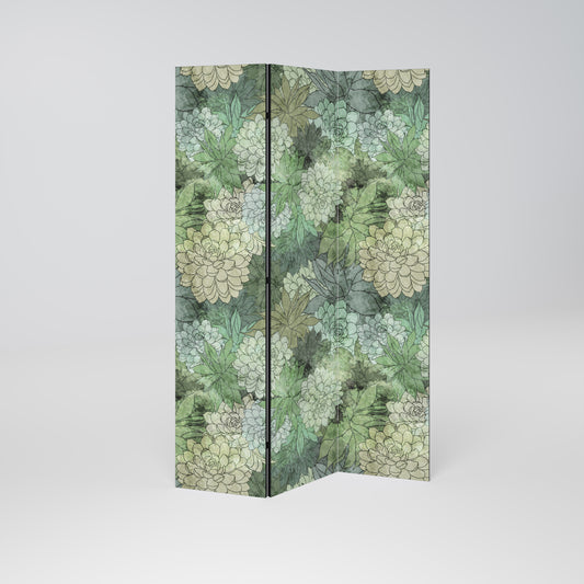 SUCCULENT CLUSTER Dekorativ rumsavdelare – 3 paneler