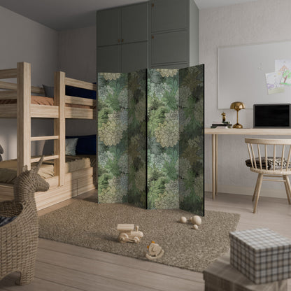 Dekorativ rumsavdelare med 4 paneler i SUCCULENT CLUSTER