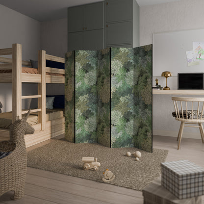 Dekorativ rumsavdelare med 5 paneler i SUCCULENT CLUSTER