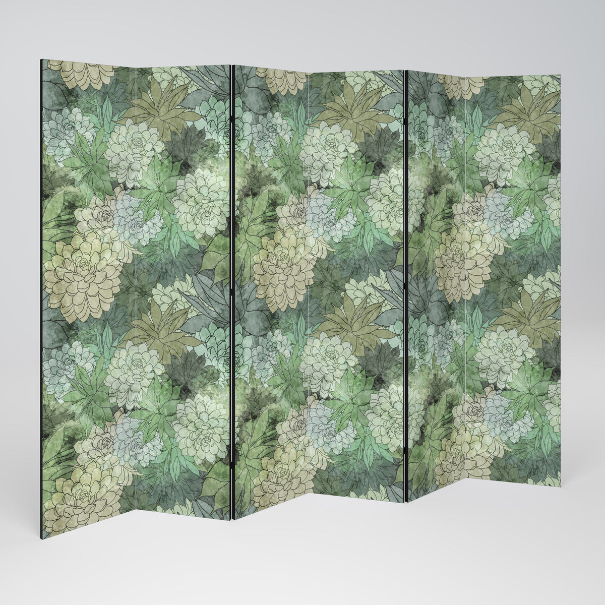 SUCCULENT CLUSTER Rumsavdelare 6 paneler