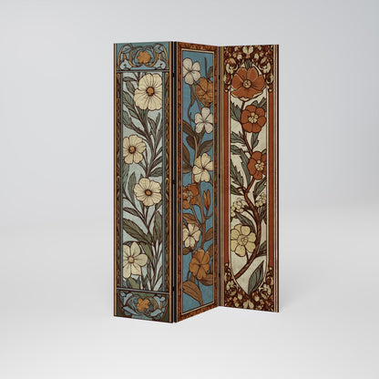 TIMELESS FLORA Dekorativ rumsavdelare – 3 paneler
