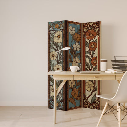 TIMELESS FLORA Decorative 3-Panel Room Divider