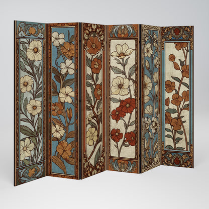 TIMELESS FLORA Rumsavdelare 6 paneler