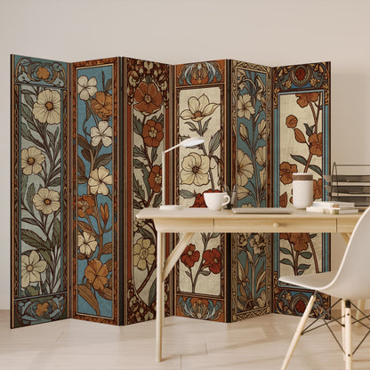 TIMELESS FLORA Rumsavdelare 6 paneler
