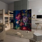 BLOOMING ELEGANCE 5-Panel Room Divider
