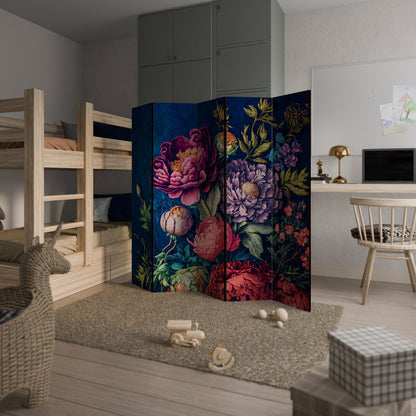 BLOOMING ELEGANCE Dekorativ rumsavdelare med 5 paneler