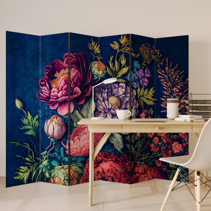 BLOOMING ELEGANCE Decorative 6-Panel Room Divider