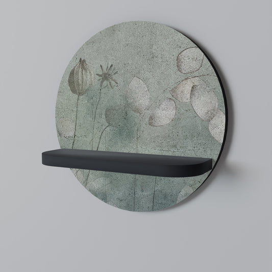 NIGHT LADY Rund konsthylla i svart finish