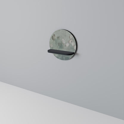 NIGHT LADY Rund konsthylla i svart finish