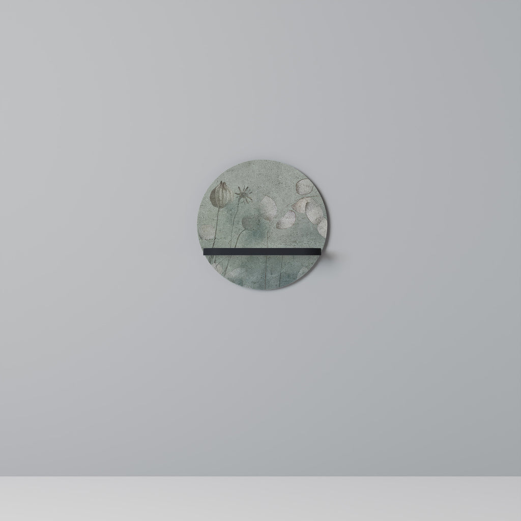 NIGHT LADY Rund konsthylla i svart finish