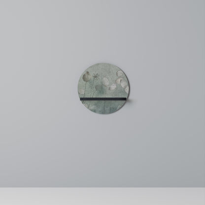 NIGHT LADY Rund konsthylla i svart finish