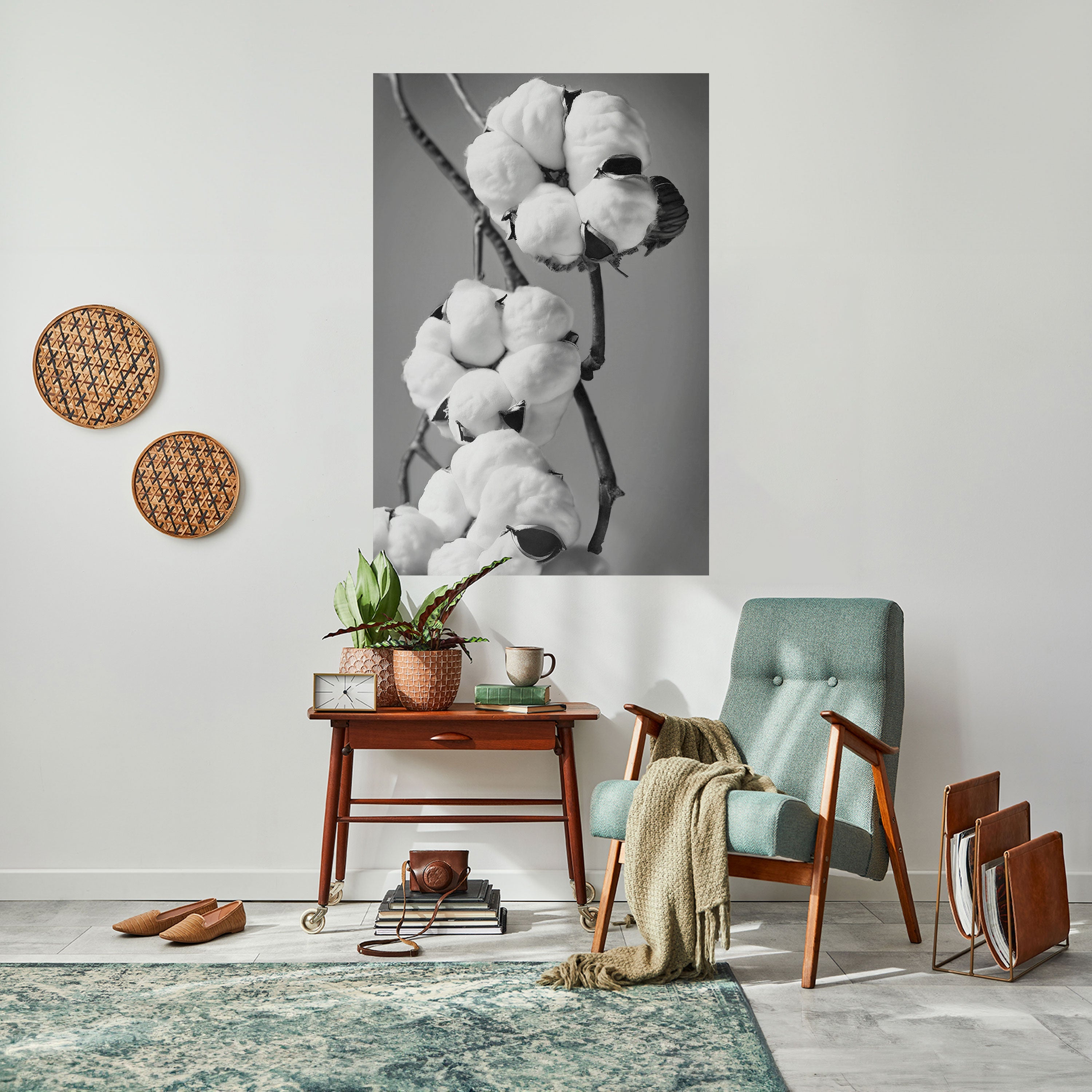 COTTON DREAMSCAPE vertikal poster med självhäftande tryck