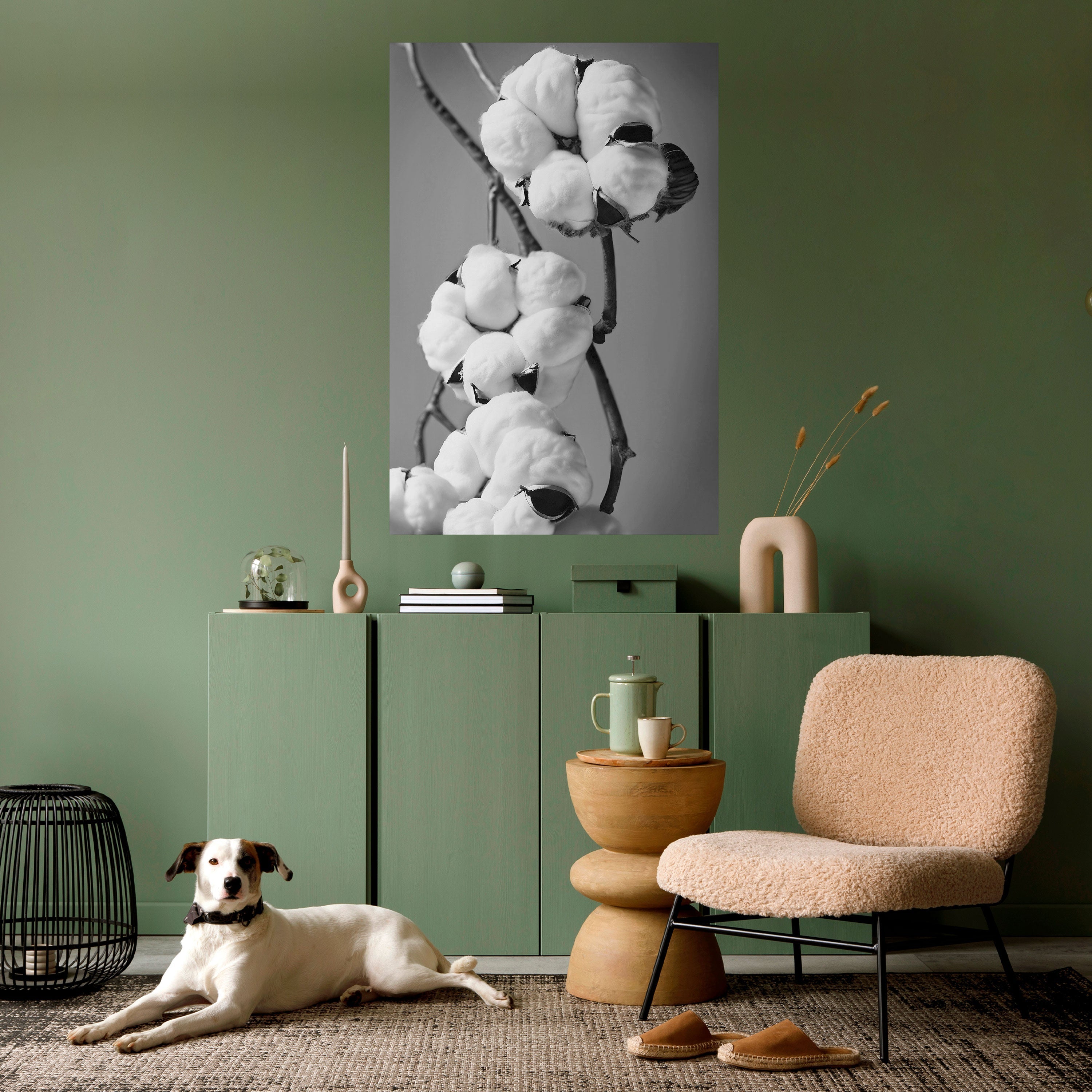 COTTON DREAMSCAPE vertikal poster med självhäftande tryck