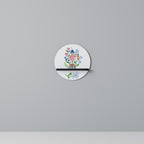 GARDEN GUARDIAN Round Art Shelf In Black Finish