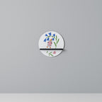 GARDEN JOY Rund konsthylla i svart finish