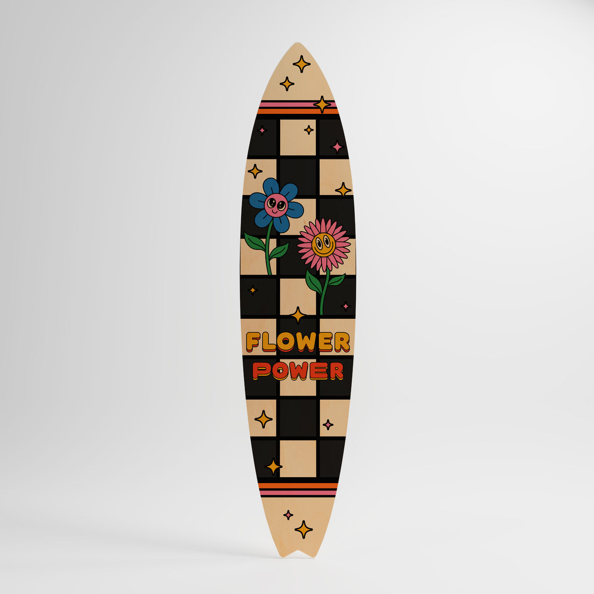 FLOWER POWER Surfboard Decorative Panel