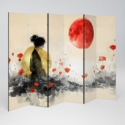 GOLDEN GLOW MEDITATION Rumsavdelare 6 paneler