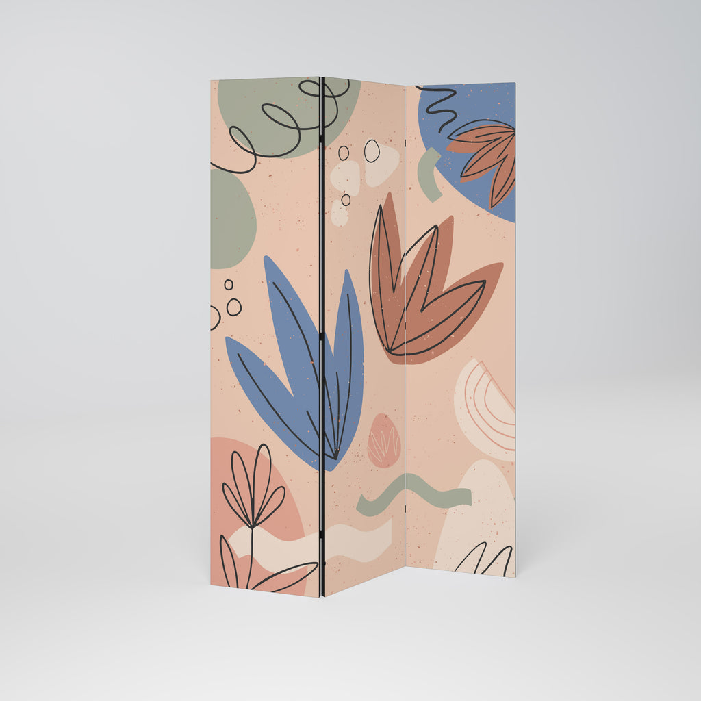 PASTEL DESTINY Dekorativ rumsavdelare – 3 paneler