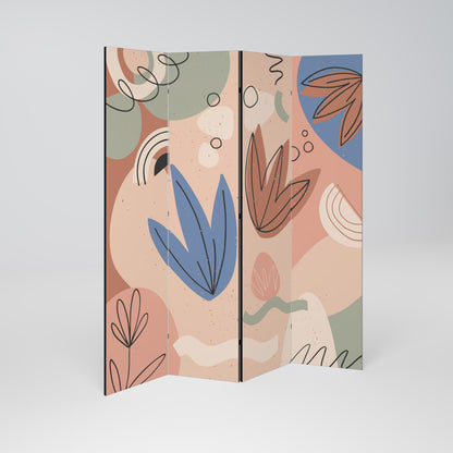 PASTEL DESTINY Decorative 4-Panel Room Divider