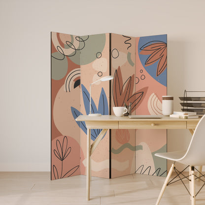 PASTEL DESTINY Decorative 4-Panel Room Divider