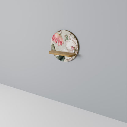 FLORAL GRACE Rund Konsthylla I Ekeffekt